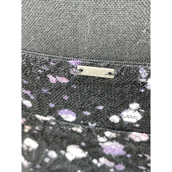 Victoria Secret PINK Bralette Bra Medium Push Up Blue Navy High Neck Halter Lace - Picture 6 of 14